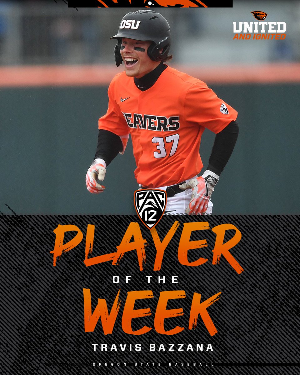 Another day, another @TBazzana honor. Today, he became the first Beaver to be named Pac-12 Player of the Week four times in his career. osubeavers.com/news/2024/3/25… #GoBeavs