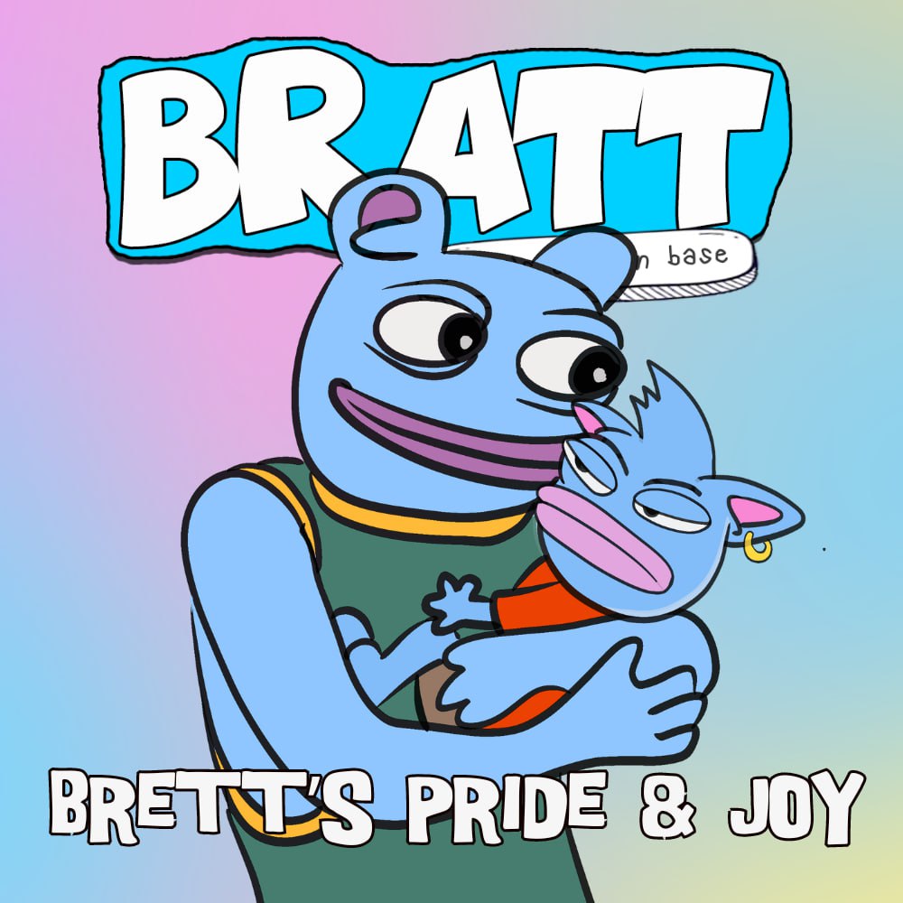 The first grandchild of #BASE, the son of $BRETT; $BRATT is set to take  over the Base Chain meme coin season!