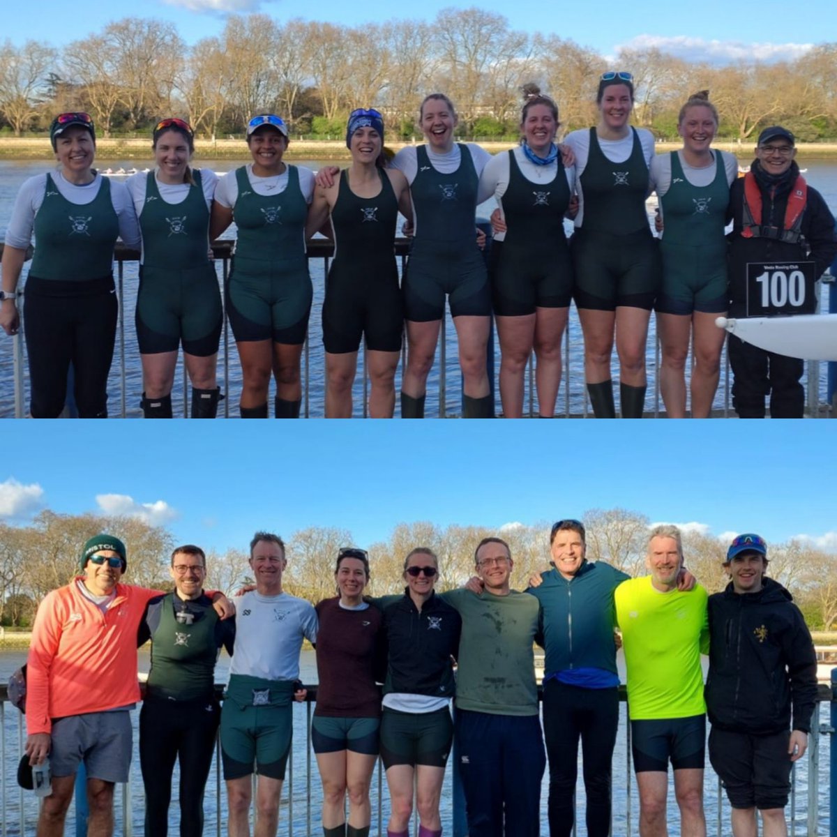 Two masters crews enjoyed superb conditions on Sunday at <a href="/vesta_masters/">Masters Head</a>. And there was a top 20 place for the Masters C 8+ 💪 #rowing #bristol