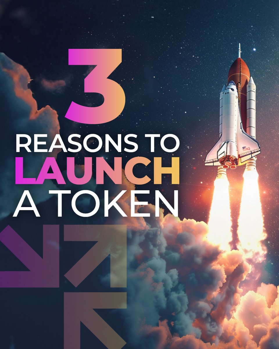 Why launch a token? 1️⃣ Bootstrapping. Raise funds for the upfront costs of developers, designers, etc. 2️⃣ Governance. Give holders decision-making rights about changes to an underlying protocol. 3️⃣ Utility. Give access to exclusive products or services & build loyalty.