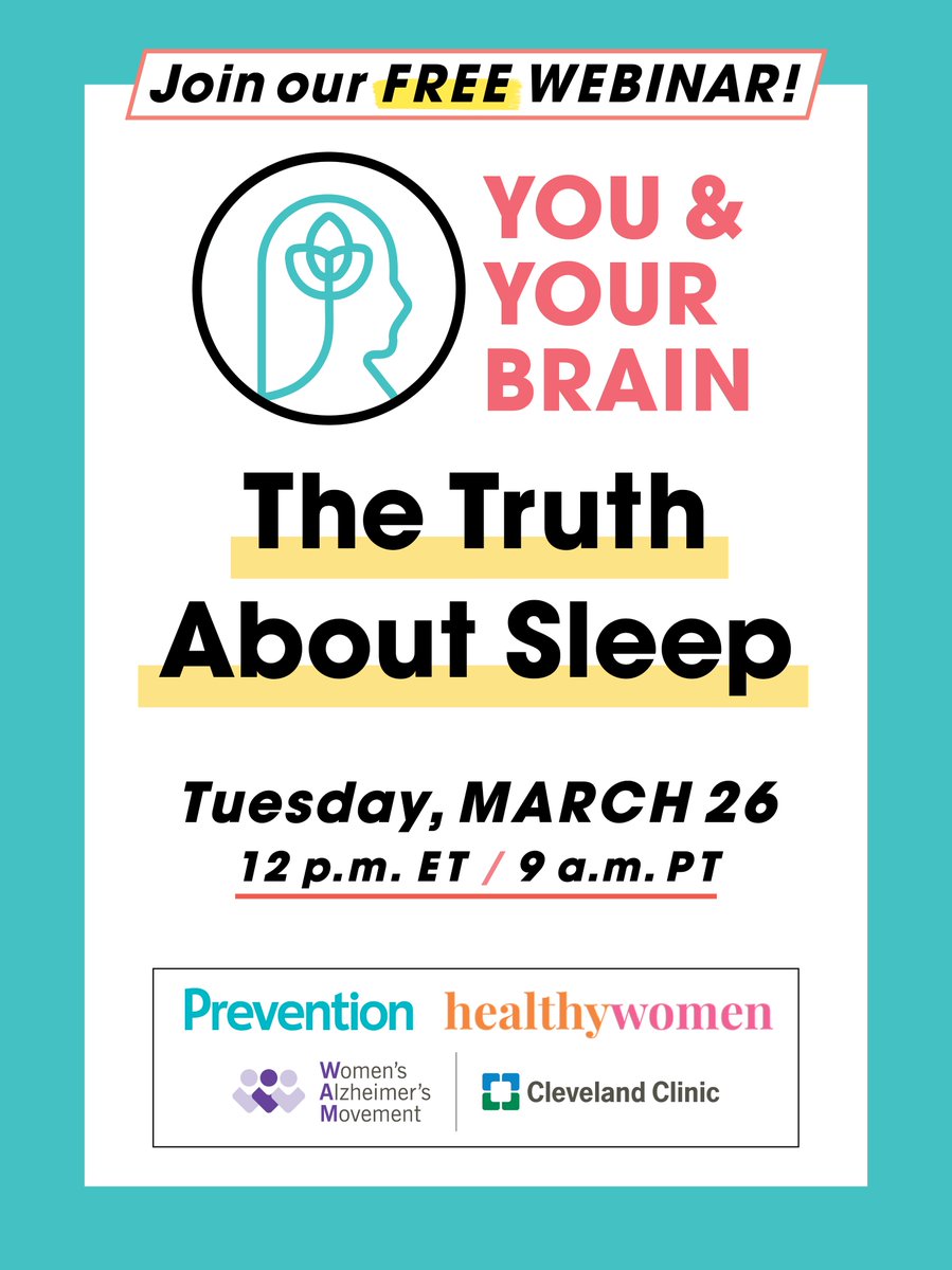 Discover the secrets to a good night's sleep! Join us TOMORROW for 'The Truth About Sleep' webinar featuring top experts. Learn about the importance of quality sleep for overall health and gain practical advice for better sleep hygiene. Register now! bit.ly/3vjEnn2