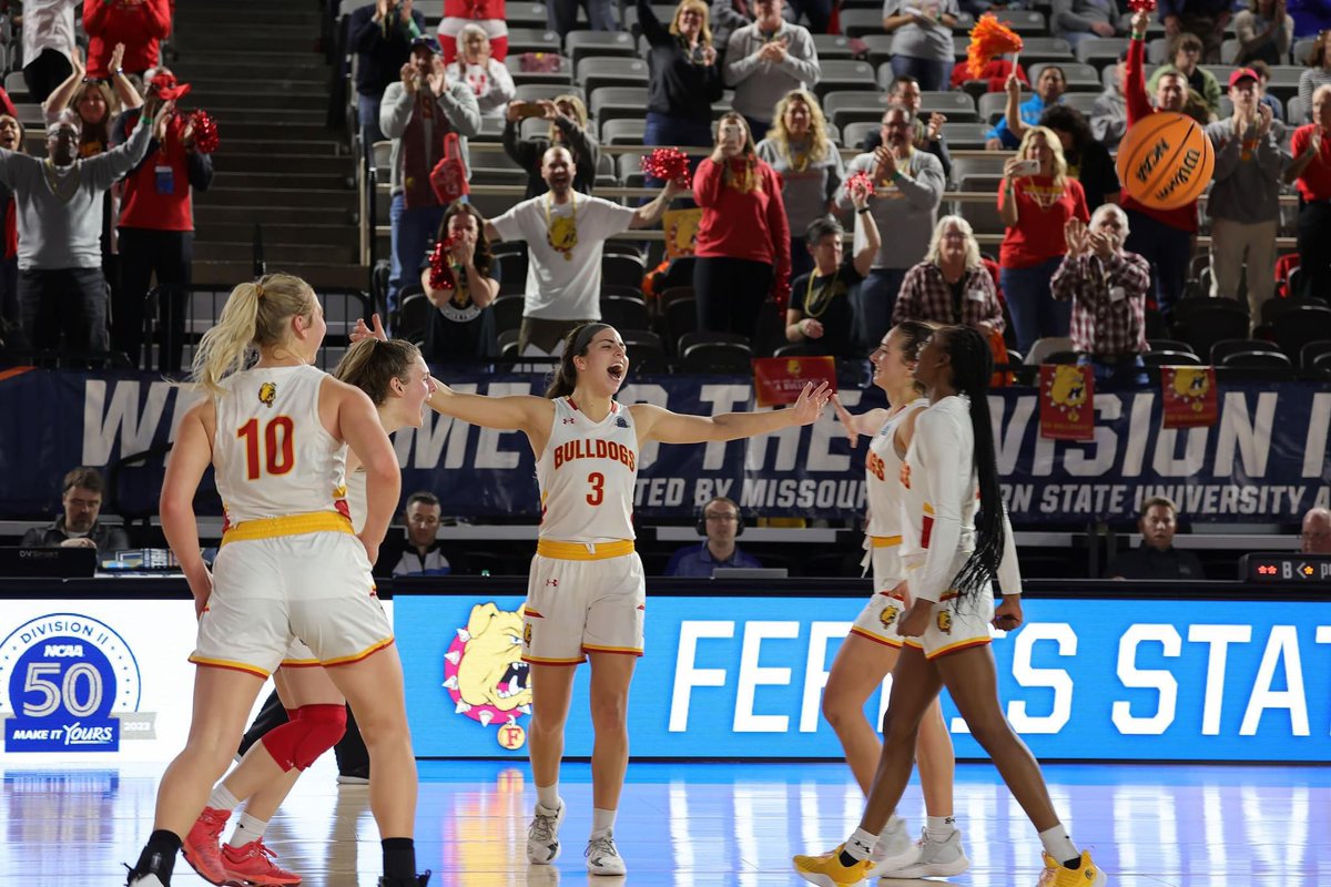 Sandy Gholston (@fsusportsblog) on Twitter photo Our <a href="/FerrisWBBall/">Ferris W Basketball</a> team celebrates a 60-53 win over Tampa in the quarterfinals of the <a href="/NCAADII/">NCAA Division II</a> Elite Eight in St. Joseph, Missouri. #FinalFour Our <a href="/FerrisWBBall/">Ferris W Basketball</a> team celebrates a 60-53 win over Tampa in the quarterfinals of the <a href="/NCAADII/">NCAA Division II</a> Elite Eight in St. Joseph, Missouri. #FinalFour