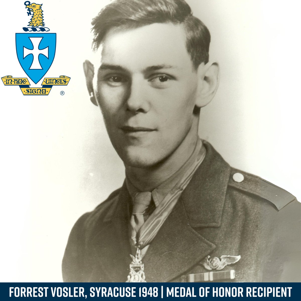 Today on National Medal of Honor Day, we salute all who have served our country. Three brothers, Maurice Britt, ARKANSAS 1941; George Cannon, MICHIGAN 1938; Forrest Vosler, SYRACUSE 1948 served in WWII and received the highest military decoration. All Honor to their names.