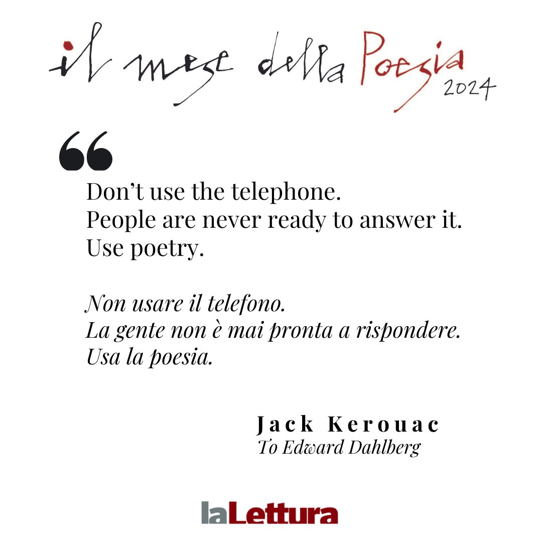 Marzo è il mese della poesia. L’invito de «la Lettura» a celebrare i poeti attraverso i loro versi: leggere, regalare, recitare una poesia bit.ly/4cCmyk2