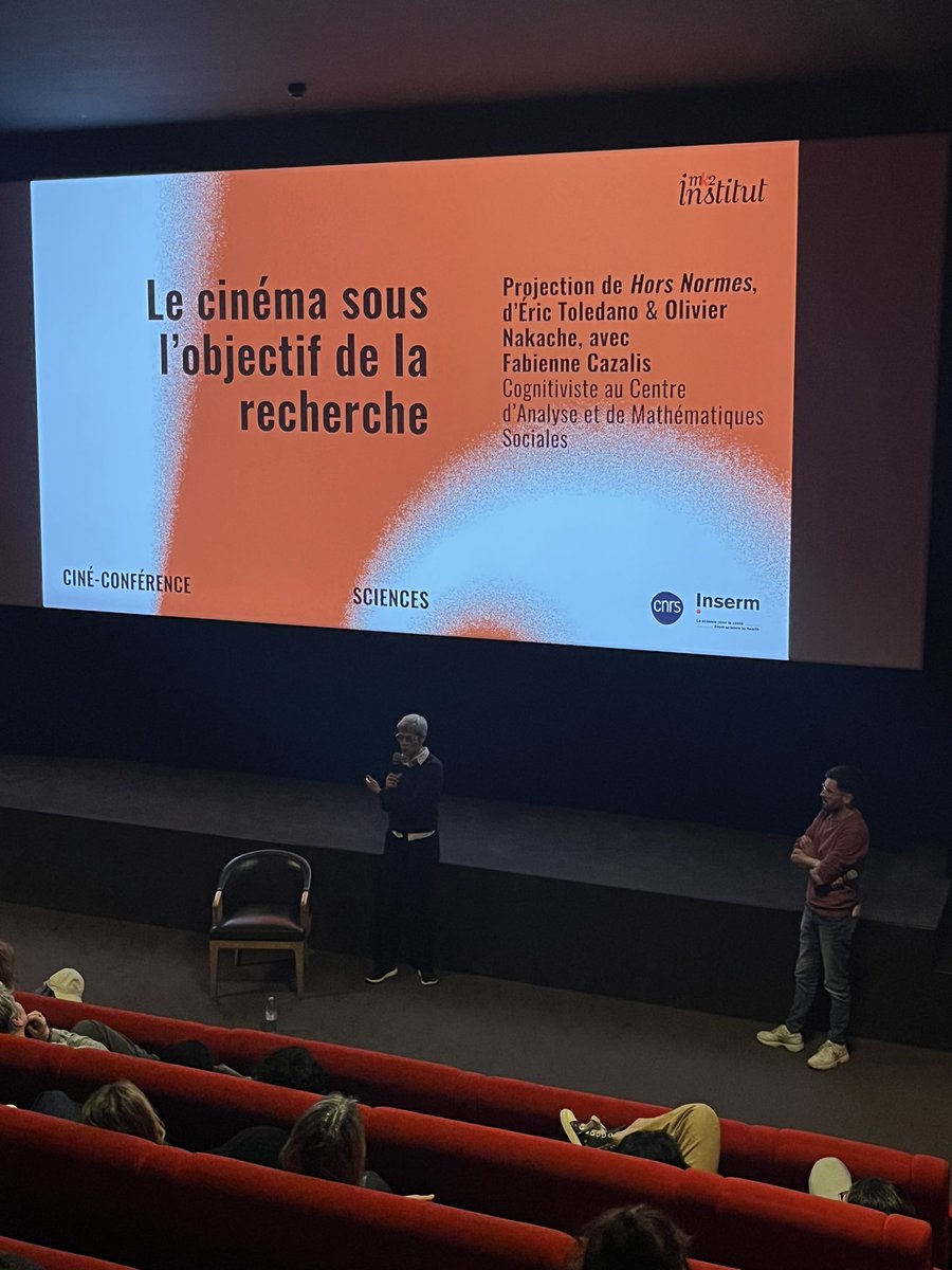 Débat avec Fabienne Cazalis, chercheuse @CNRS suite à la projection du film #HorsNormes - merci à notre partenaire @mk2 et au public qui a répondu presque !