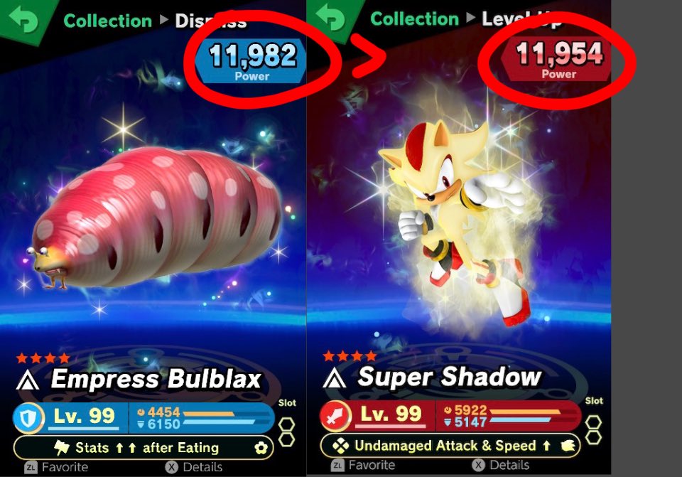 Thread of characters that the Empress Bulblax is stronger than (1/7)

Shadow the Hedgehog