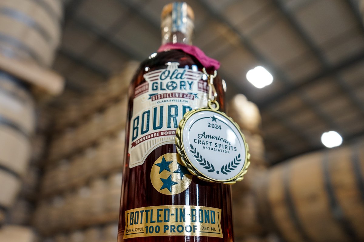 Congratulations to @OGDistilling for being awarded two gold medals for its Tennessee Bourbon Bottled-in-Bond at the 10th Annual Judging of Craft Spirits by the American Craft Spirits Association (ACSA). 🥃🥇 📍: 451 Alfred Thun Road #VisitClarksvilleTN