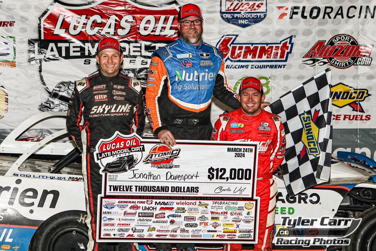 Longhorn Chassis (@longhornchassis) on Twitter photo A few weekend winners๐ And 2๏ธโฃ podium sweeps! 
-Devin Moran @ Brownstown Speedway Saturday night with <a href="/lucasdirt/">#๐๐๐ฐ๐ฎ๐๐๐ถ๐ฟ๐ ๐</a> 
-Jonathan Davenport @ Atomic Speedway Sunday night with <a href="/lucasdirt/">#๐๐๐ฐ๐ฎ๐๐๐ถ๐ฟ๐ ๐</a> 
- John Ruggiero Jr. @ Cherokee Speedway Saturday night
Congrats to all!๐ค๐ผ A few weekend winners๐ And 2๏ธโฃ podium sweeps! 
-Devin Moran @ Brownstown Speedway Saturday night with <a href="/lucasdirt/">#๐๐๐ฐ๐ฎ๐๐๐ถ๐ฟ๐ ๐</a> 
-Jonathan Davenport @ Atomic Speedway Sunday night with <a href="/lucasdirt/">#๐๐๐ฐ๐ฎ๐๐๐ถ๐ฟ๐ ๐</a> 
- John Ruggiero Jr. @ Cherokee Speedway Saturday night
Congrats to all!๐ค๐ผ