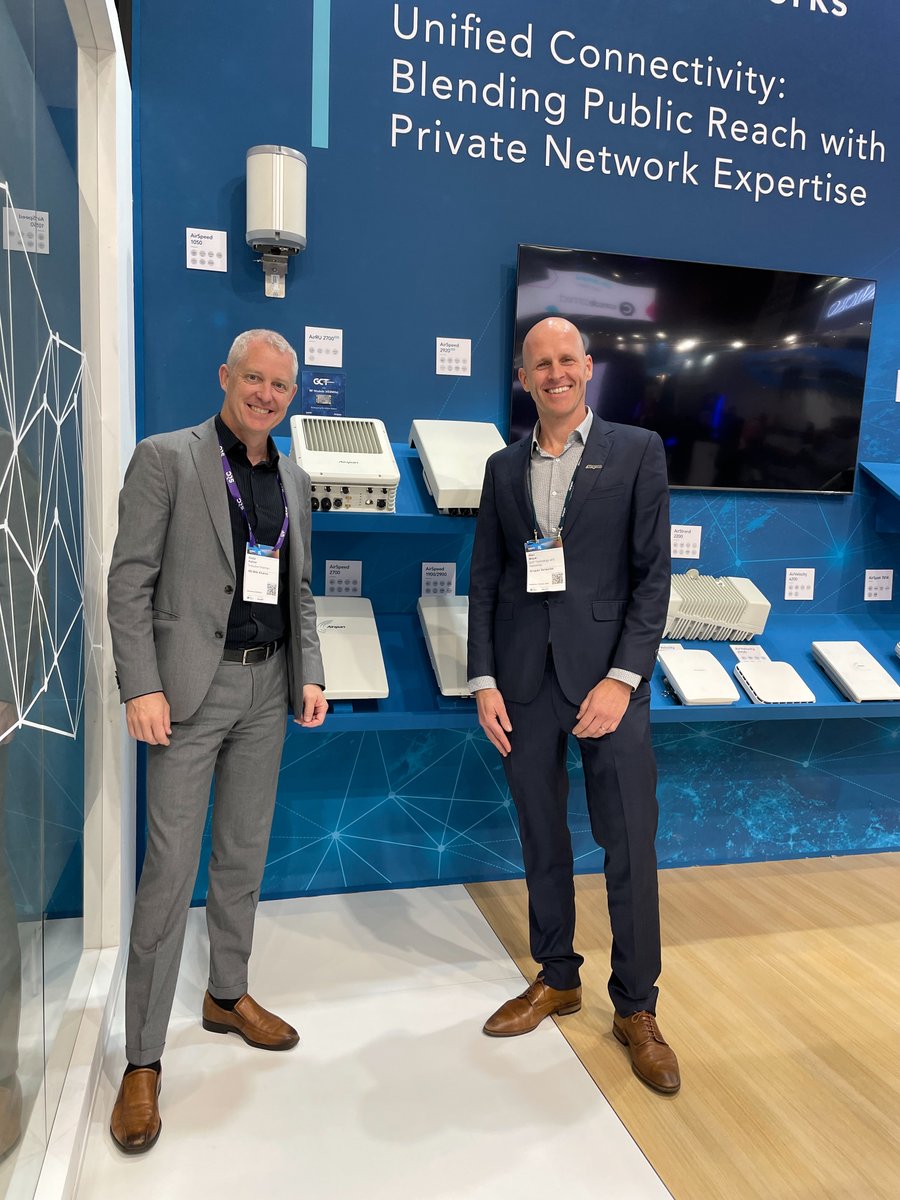 A proud member of @450Alliance, Airspan reinforces our commitment to unlocking the transformative potential of the 450MHz and sub-1GHz spectrum, pioneering unmatched connectivity and efficiency in #Utilities. It was a pleasure to connect with 450MHz Alliance at #MWCBarcelona!