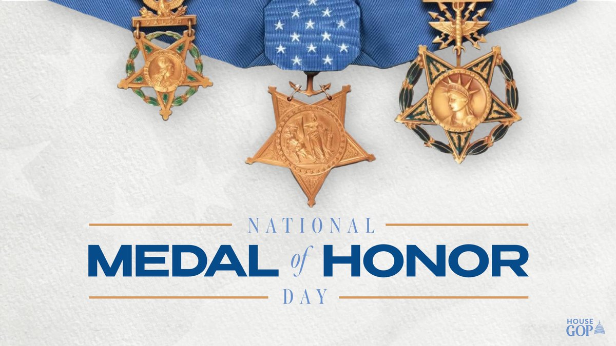 Today, we honor the extraordinary courage and sacrifice of our nation's heroes on National Medal of Honor Day. Their selfless acts of bravery are a reminder of their heroism and the spirit of service to others. Thank you for defending our freedoms and way of life.