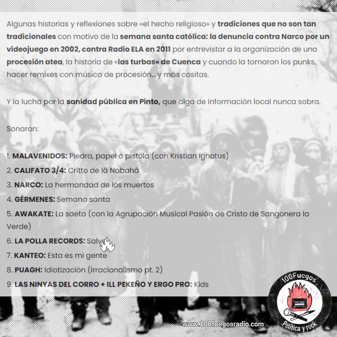 Sonaron: <a href="/malavenidos/">Malavenidos</a> , <a href="/califato_3x4/">Califato 3/4</a> , @LosNarco , Gérmenes, Awakate, <a href="/La_PollaRecords/">La Polla Records Oficial</a> , Kanteo, Puagh y <a href="/ninyasdelcorro/">Las Ninyas del Corro</a> con Ill Pekeño y Ergo Pro.