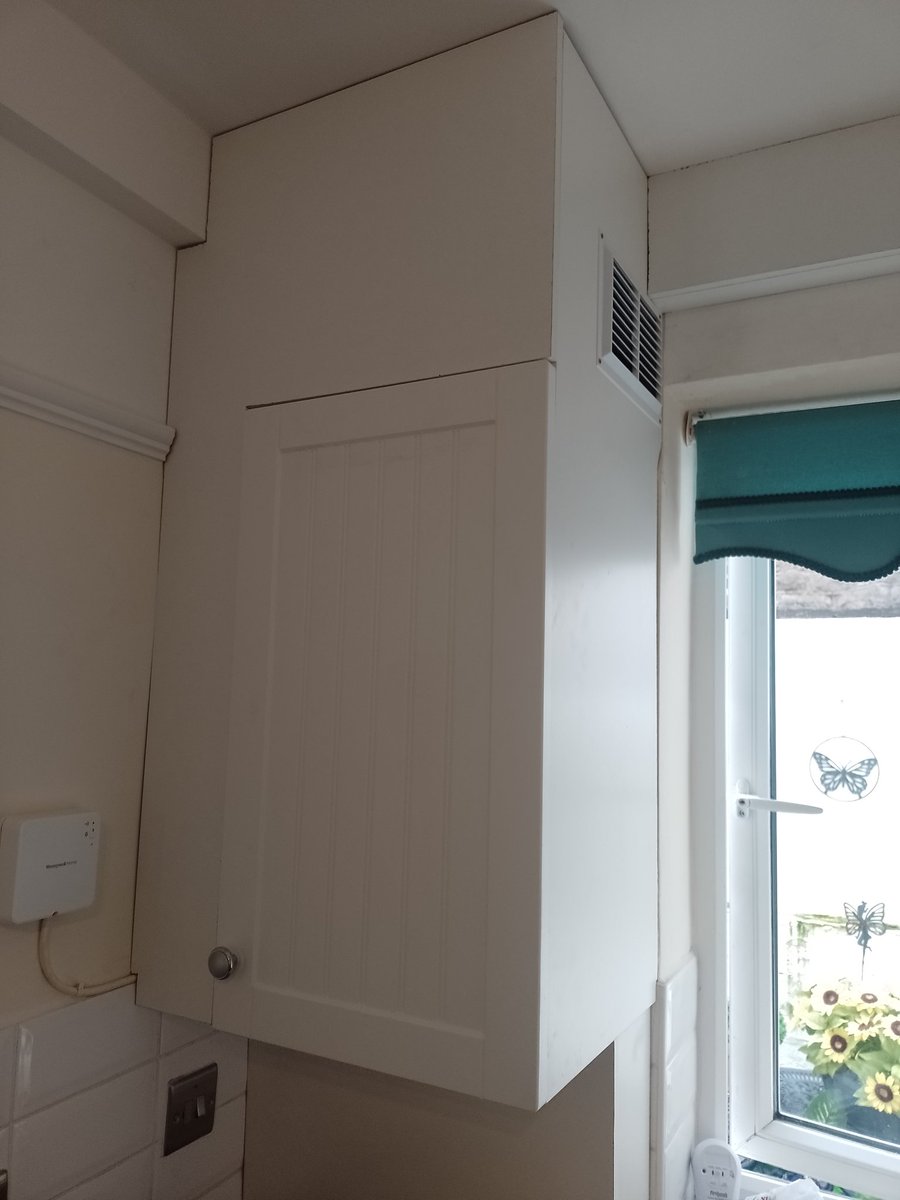 OllyPJ's tweet photo. Boxing in a gas boiler and pipework today. Edges to be sealed while the kitchen is redecorated.
#boxingin #opjcarpentry https://t.co/4VPcyecv1D