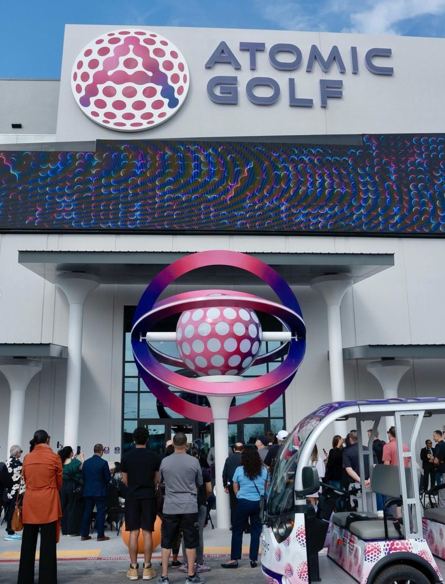 We congratulate Atomic Golf on their grand opening last Friday, March 22nd, in Las Vegas! 

WhiteClouds had the honor of crafting the golf tees adorning the entrance to this incredible facility. 📷📷 Here's to many memorable swings and unforgettable moments at Atomic Golf!