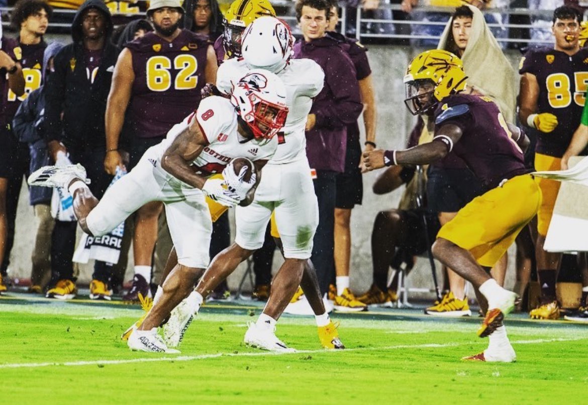 🚨@CGSAllStar Pro Day Result🚨 @IWooden WR ➡️ @SUUFB_ HT: 5070 WT: 176 Hand: 0858 Arm: 2938 Wingspan: 7148 ✅ 40: 4.40/4.35👀(🚨4th among WR’s at combine) ✅ 10: 1.44/1.38 ✅ Vertical: 44.5” (🚨🚨1st among WR’s) ✅ Broad: 10-5 (10th among WR’s) ✅ SS: 4.52 ✅ 3C: