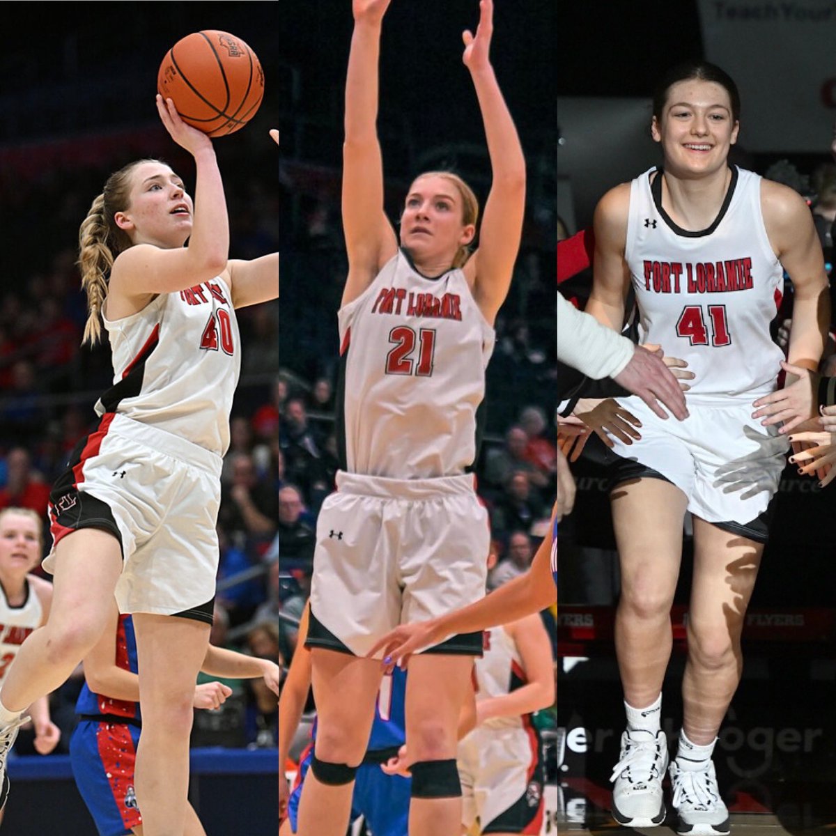 !!!!! CONGRATULATIONS !!!!!
Fort Loramie All-Ohio Players
      🏀🏆🏀🏆🏀🏆🏀🏆🏀

Avery Brandewie - 1st Team
Victoria Mescher - 3rd Team
Summer Hoying - Spec Mention

3 of Ohio’s ABSOLUTE BEST!!