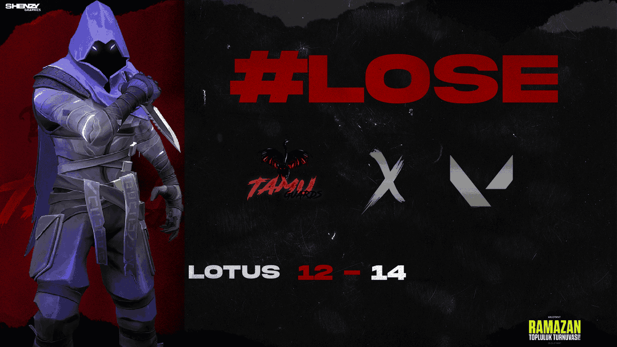 VALORANT TETO GAMES RAMAZAN TURNUVASINDA mücadeleye devam eden takımımız 12-6 dan comeback atıp 12-12 uzatmalarda 12-14 mağlup oluyor NT 🎉
#letsgotamu #TAMUWİN #valoranttr