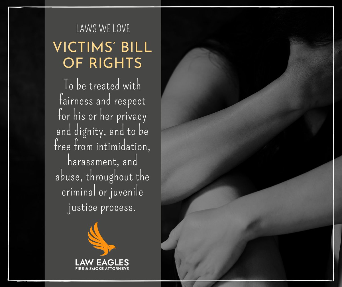 A victim of a crime is someone who has been physically, emotionally, or financially harmed because of a crime or attempted crime. Close family members also have the same rights as the direct victim. #NationalCrimeVictimsRightsWeek #marsyslaw #victimsrights #lawswelove #laweagles