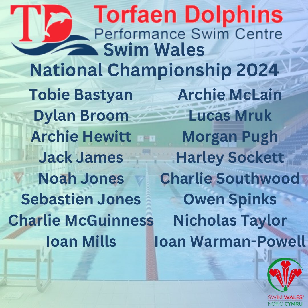 Well done to all our swimmers that qualified to swim in the Swim Wales National Championship 2024. We have seen great swims, with very good results🥇🥈🥉with PBs thrown in too. A massive thank you to all the officials, volunteers and coaches for supporting our swimmers!