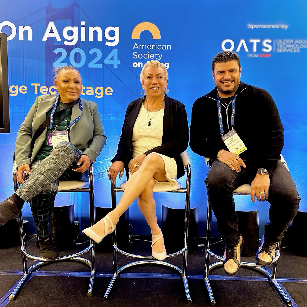 Our team is participating in the American Aging Society Conference thanks to the generosity of @gileadsciences bringing the topic of aging trans people and the impact of HIV. #DiamondsReport #livingwithdignity #policyreport #transisbeautiful #transpower