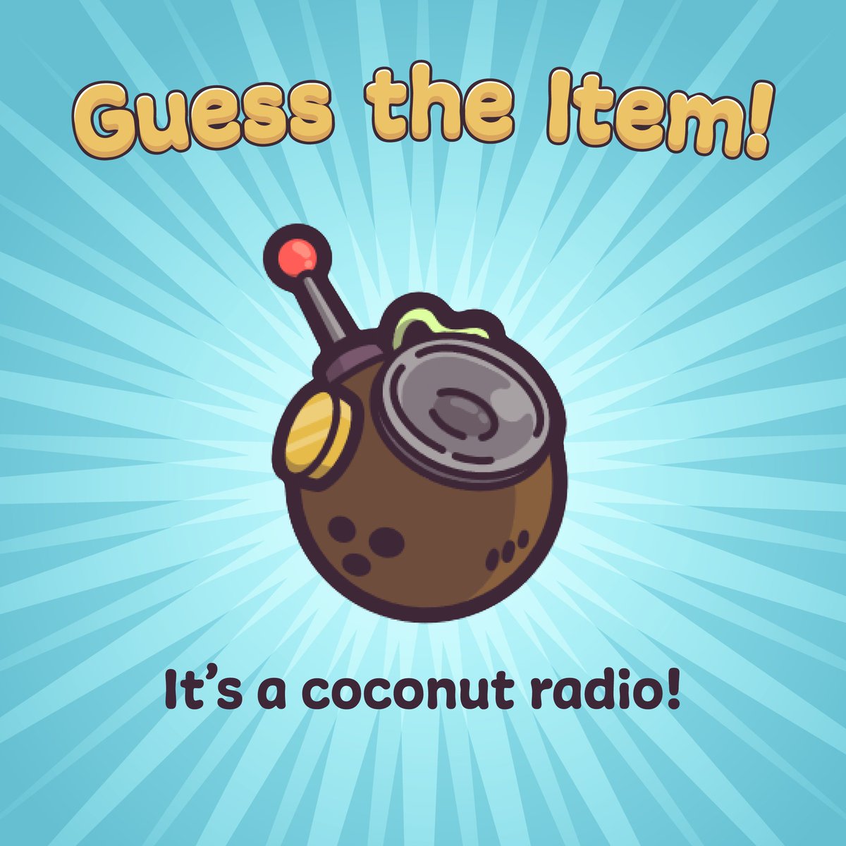 Kudos to those that got it right! Try the brand new coconut radio as well as TONS of other new updates in Castaways Beta v1.5.0! 🔗castaways.com/play