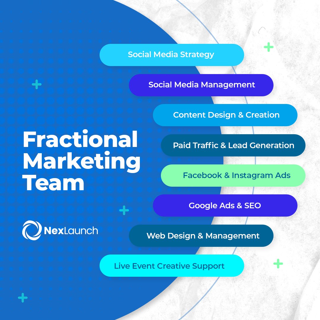 Our fractional marketing team provides expert marketing solutions without the full-time commitment. Book your call with us today! nexlaunch.com/services/fract… #NexLaunch #FractionalMarketing #DirectSales