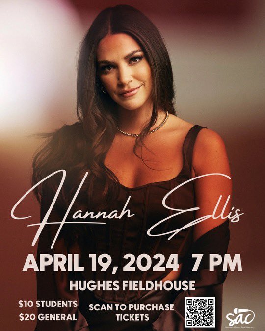 Hannah Ellis will be joining Russell Dickerson on April 19th at 7pm! Tickets will be sold at info booths in the union or through link in our bio! For more questions contact saccon@nwmissouri.edu