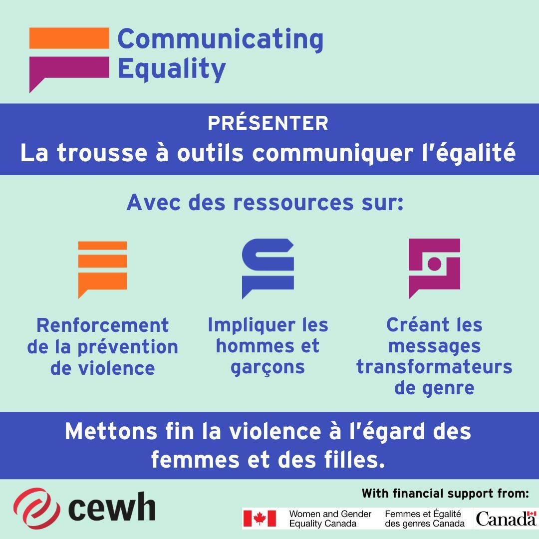Maintenant disponible en français! Notre trousse à outils pour adresser les moteurs de la violence à l’égard les femmes et filles au Canada. Explorez-le : buff.ly/492tRP0 #ÉgalitéDesGenres #TerminerVEFF