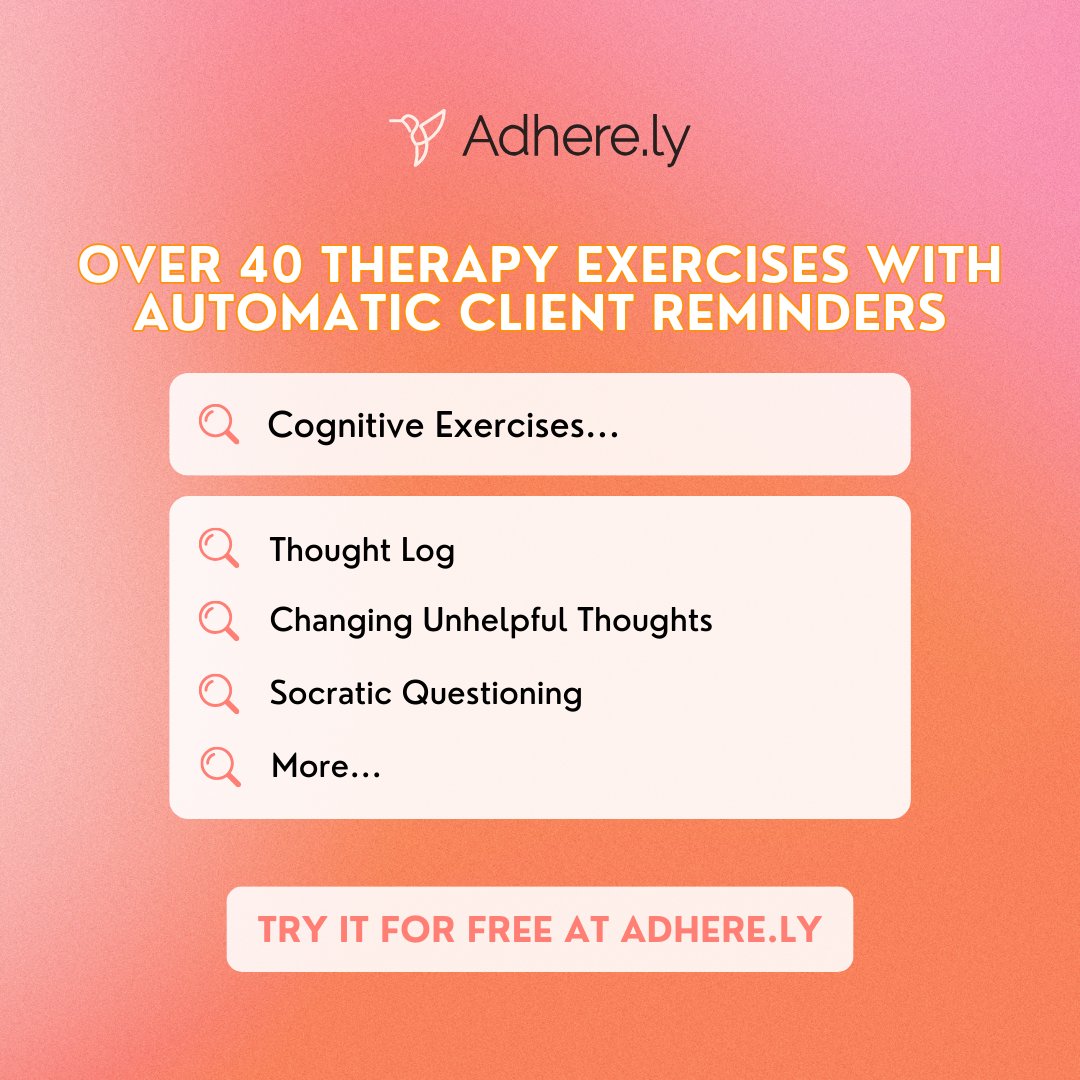 TryAdherely's tweet photo. Therapists, https://t.co/XdKjOn8Rhg is a HIPAA-compliant web platform that helps you streamline sessions! Access assessments & exercises, send automated reminders, and track client progress Try it for free!
#Therapy #TeleTherapy #MentalHealth #LCSW #LPC #TherapistsOfTwitter https://t.co/MXzcQzBEp3