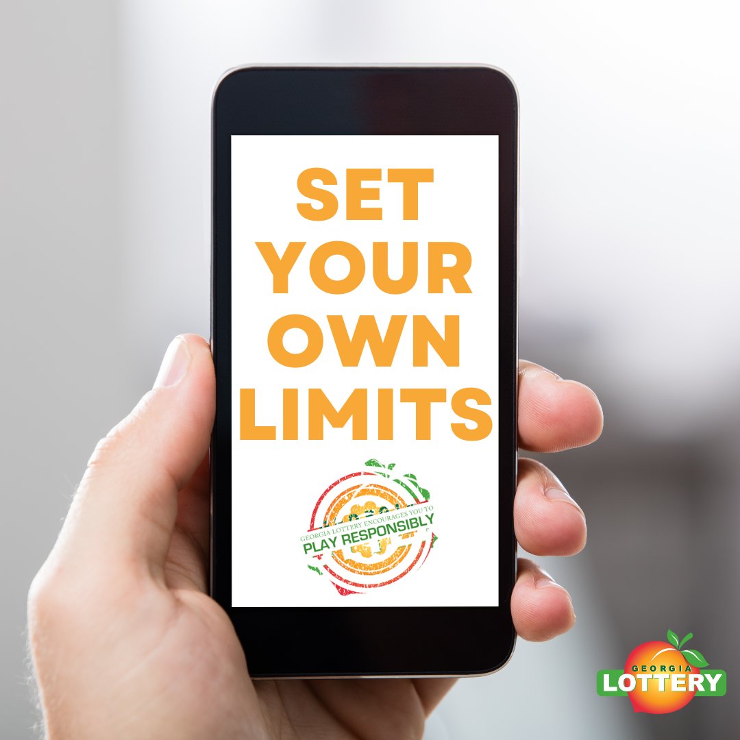 Did you know the Georgia Lottery allows you to set your spending limits on your Players Club account? To do this, sign into your account, select “My Account,” and click “My Deposit Limits”. #PGAM #PlayResponsibly
