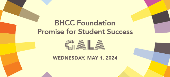 The BHCC Foundation is hosting the 2024 Promise for Student Success Celebration & Fundraiser on May 1 from 6-8 pm in the gym. Every $ donated will go to student scholarships. Tickets: weblink.donorperfect.com/bhccgala2024 To donate in support of student success visit: form-renderer-app.donorperfect.io/give/bhccgala