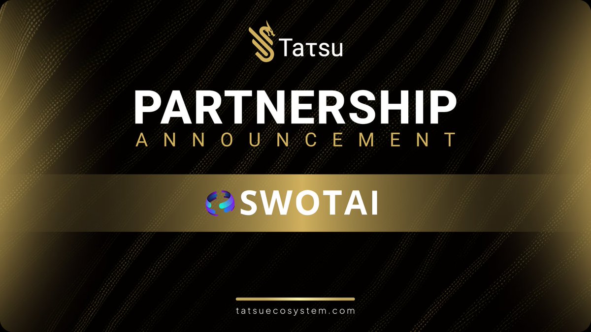 TatsuEcosystem's tweet image. Taτsu proudly welcomes #SwotAI as its latest partner! 🚀 

With @Swot_AI onboard, brace yourself to supercharge Web3 projects with cutting-edge Intelligent SWOT analysis. 💥 

Together, we&apos;re unstoppable, fortifying the #bittensor ecosystem like never before! 💪 

#Web3Success…