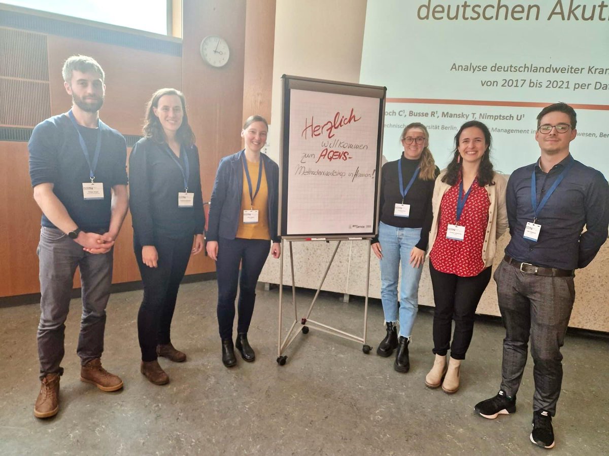 TU Berlin Health Care Management (@health_tu) on Twitter photo Letzte Woche waren 7 WiMi von <a href="/health_tu/">TU Berlin Health Care Management</a> beim #AGENSMWS2024 an der @MHH_life und diskutierten zu aktuellen Fragen&Lösungen im Umgang mit Sekundärdaten u.a. zu PKV-Daten, Ambulantisierungspotenzialen, unangemessener Versorgung, und dem Klassifikationssystem „PopGrouper“. Letzte Woche waren 7 WiMi von <a href="/health_tu/">TU Berlin Health Care Management</a> beim #AGENSMWS2024 an der @MHH_life und diskutierten zu aktuellen Fragen&Lösungen im Umgang mit Sekundärdaten u.a. zu PKV-Daten, Ambulantisierungspotenzialen, unangemessener Versorgung, und dem Klassifikationssystem „PopGrouper“.