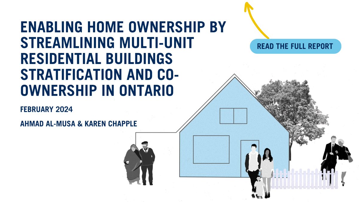 Read our recent policy brief for a summary of what housing co-ownership looks like in TO and across ON and CA, and to learn more about what's working, what isn’t & the policy & regulatory changes that could make it safer, more affordable & more equitable: schoolofcities.utoronto.ca/wp-content/upl…