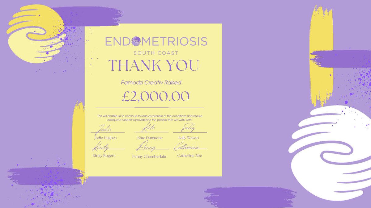 Thank you to the incredible Pamodzi Creatives whose Women of Portsmouth Awards raised a remarkable £2,000 for Endo South Coast! Thank you to everyone who participated and rallied behind this wonderful event to raise these vital funds to support everyone affected by #Endo 💛