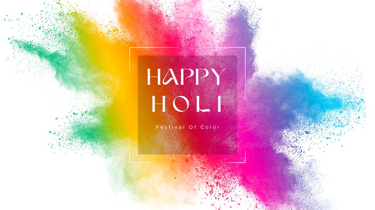 To everyone celebrating today, we wish you and your family a Holi filled with happiness, laughter and many colourful moments. Happy Holi! #holi2024