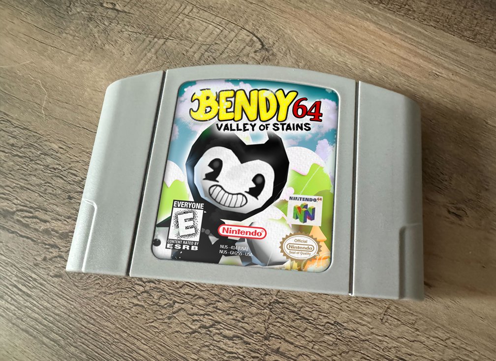 FINALLY!! I got my hands on an original cartridge!! 🤩 If anyone has a CIB copy, PLEASE let me know! 🙏🙏 #BENDY64VOS #BENDY #RETROGAMING