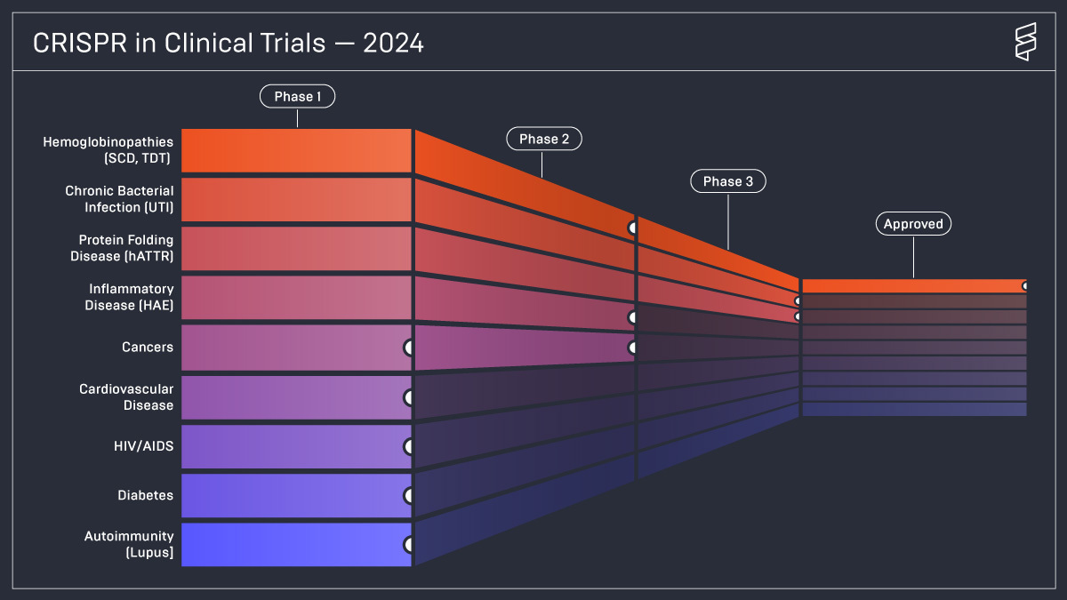 What's the latest news on #CRISPR clinical trials? We've got you covered with a comprehensive (and readable!) 2024 overview. Read here & share: ow.ly/Q7M250QSvuO Featuring insights from @UrnovFyodor and @j_eyquem!