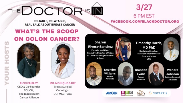 'Awareness is the greatest agent for change!'...........@blackdoctor_org .org is bringing awareness around Colorectal Cancer this month and happy to be part an important educational session with other patient advocates and physicians, hosted by @SP4acure  and @touchbbca
