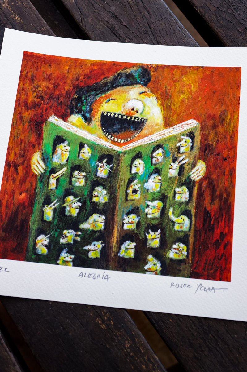 ¡Alegría!
Buen inicio de semana para todos. 
•
Todos nuestros #prints están a la venta en nuestra web.  🧡🧡🧡🧡🧡
rogerycaza.com/product/alegri…