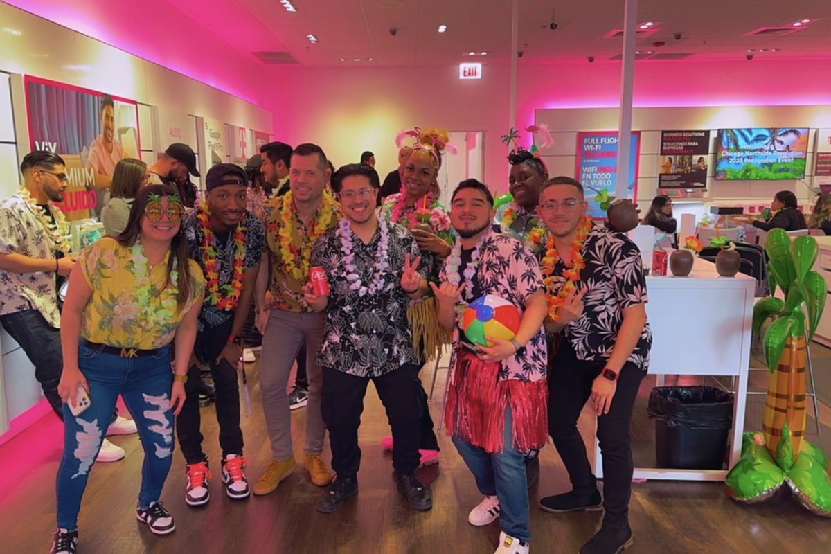 My team had so much fun at the Northside’s district recognition event. It was Hawaiian themed and we had a blast while recognizing top performers 🌺 
<a href="/AngelGomez143/">Angel Gomez</a> <a href="/domjrcoleman/">Dom Coleman</a> <a href="/MikeSievert/">Mike Sievert</a> <a href="/JonFreier/">Jon Freier</a>
