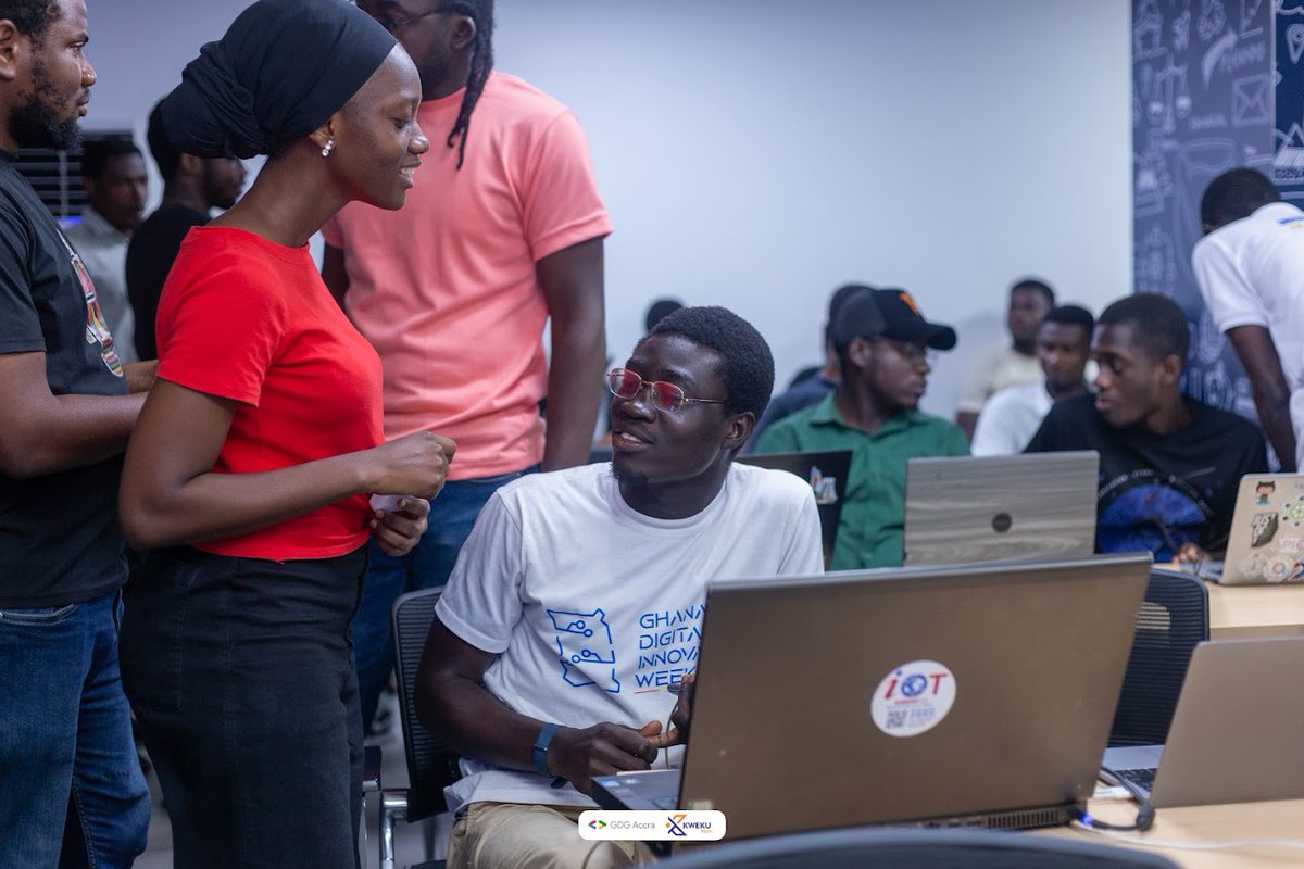 GDGAccra's tweet image. We hosted a successful #BuildwithAI event over the weekend, during which attendees gained knowledge about building with @Google&apos;s latest artificial intelligence and machine learning technologies.

Thank you, @SBIncubatorGH, for hosting us.
#GDGAccra #GDGSSA

PC📸: @kwekutech