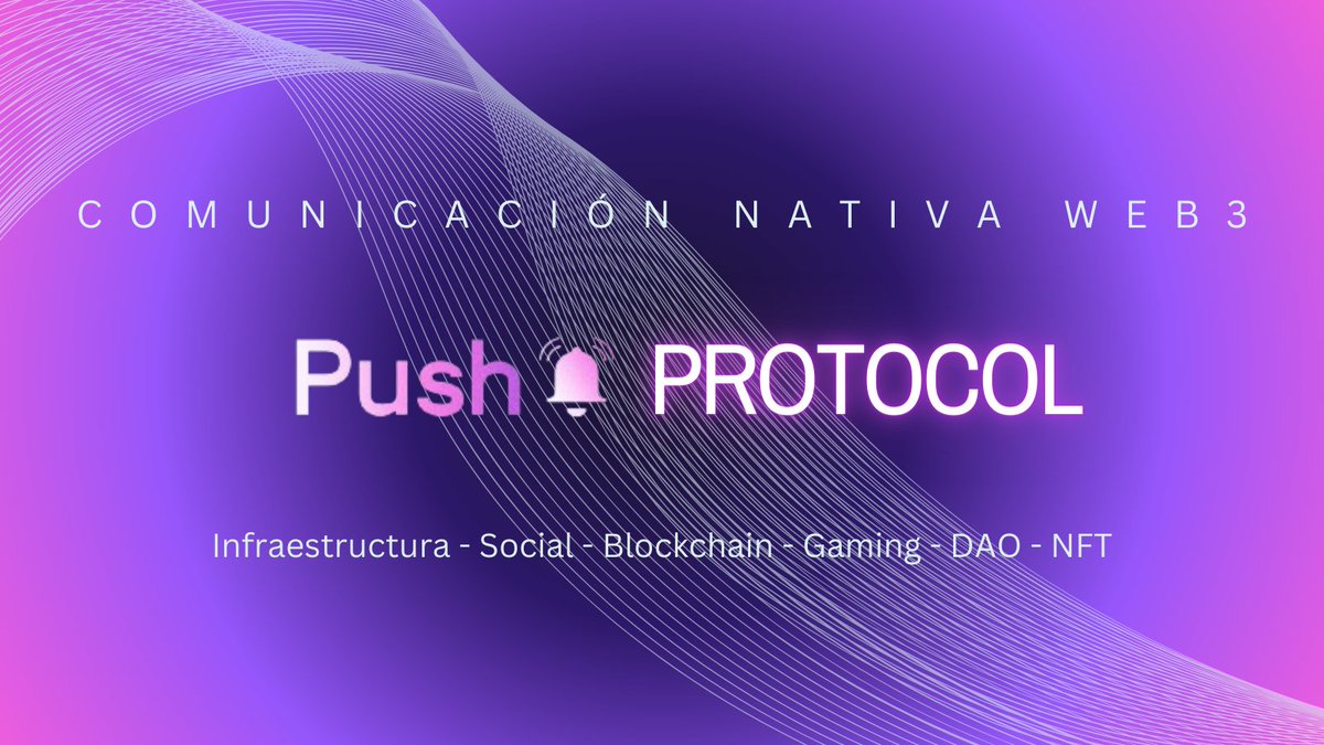 nahueth's tweet photo. ¿Notificaciones en tiempo real en #Web3 ?👀
Esto y más, gracias a la gente de @pushprotocol 🔔
Qué es #PUSH ? Es una red de comunicación nativa de web3 que permite notificaciones, mensajería y más entre cadenas para dApps, wallets y servicios.
Veamos entonces🧵#PushEnEspanol https://t.co/MygZnesIGf