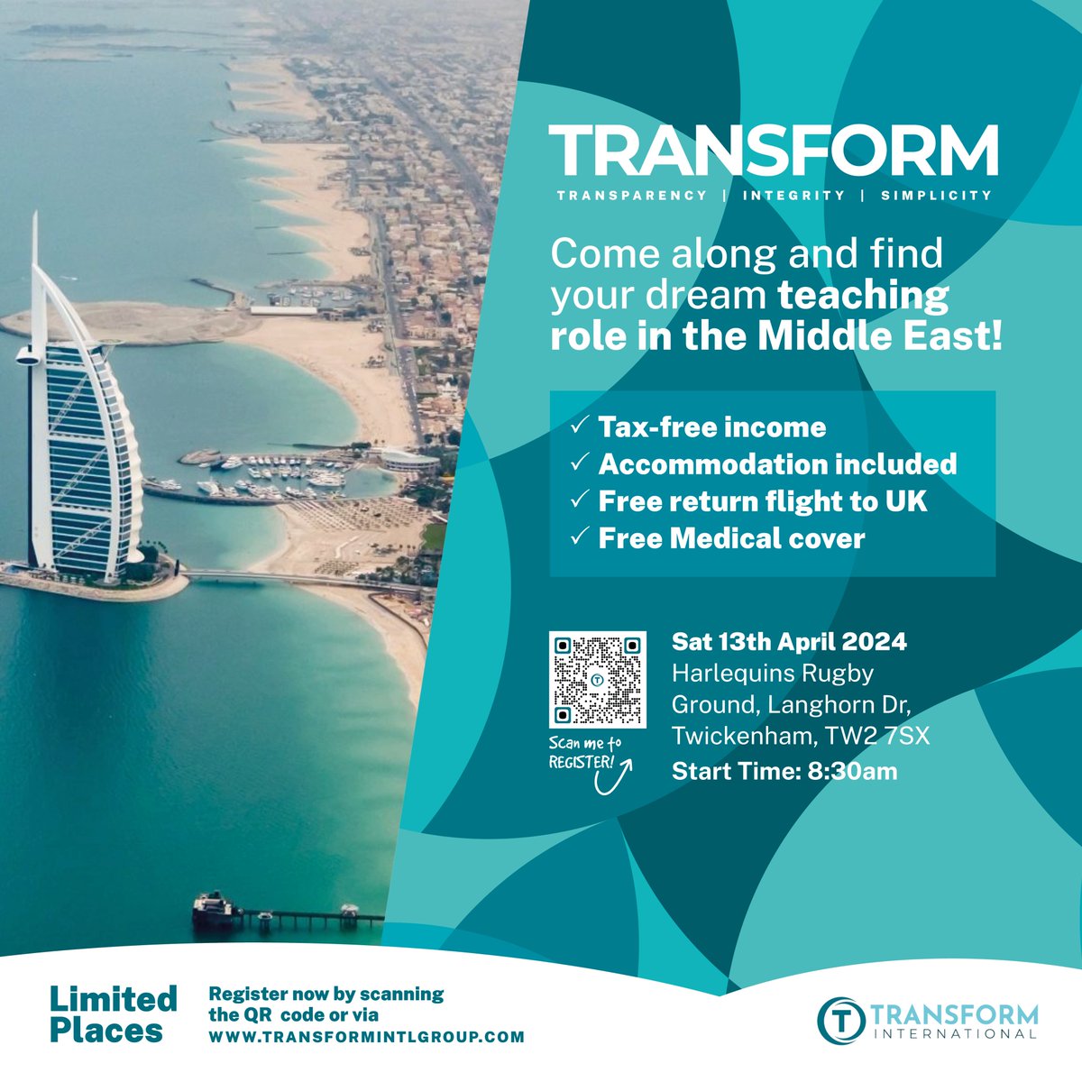 TransformEdGrp's tweet photo. 🌟Our London Recruitment Fair on April 13th offers direct connections with prestigious schools across the Middle East. Learn more and secure your place: https://t.co/ZDRmOnBptf

#InternationalTeachingJobs #TeachAbroad #EducationCareers #TeachingInMiddleEast #TeachInDubai https://t.co/MhsSC18xjB