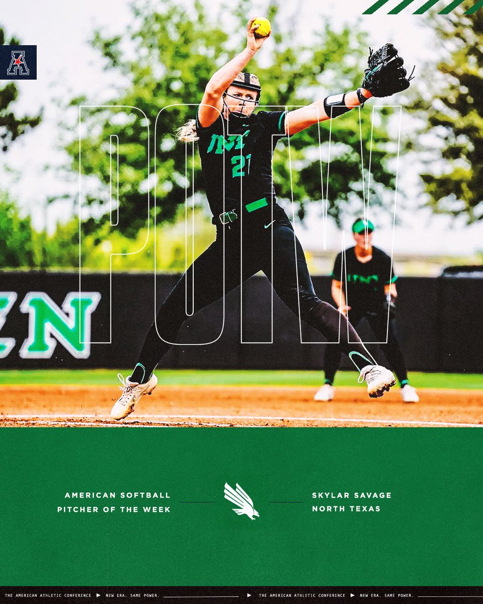 🥎𝗣𝗶𝘁𝗰𝗵𝗲𝗿 𝗼𝗳 𝘁𝗵𝗲 𝗪𝗲𝗲𝗸🥎 Skylar Savage x @MeanGreenSB #AmericanSB