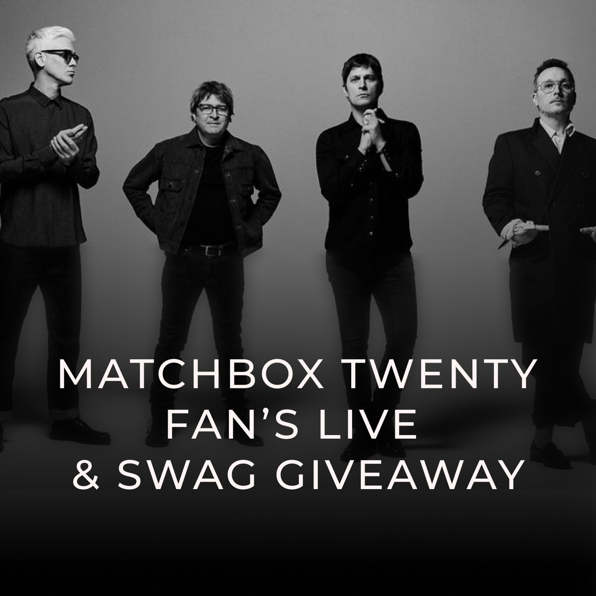 We are back!! Get Ready for our biggest Matchbox Twenty Giveaway yet! It’s your time, MB20 fans, to step up and speak out. Hang out with fellow super fans and sound off - share all the things you’re thinking live and out loud. Hosted by the Matchbox Twenty Team, Nick and Geoff,…