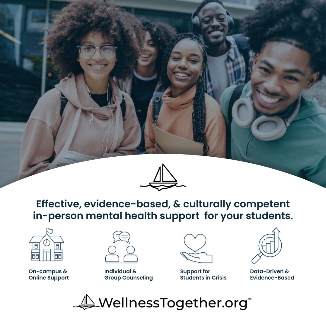 Use the link in our bio to schedule a meeting with our Partnerships Manager & discuss how we can support student mental health together 🤝

#WellnessTogether #Resources #SchoolMentalHealth #MentalHealthAwareness #MentalHealth #StudentMentalHealth