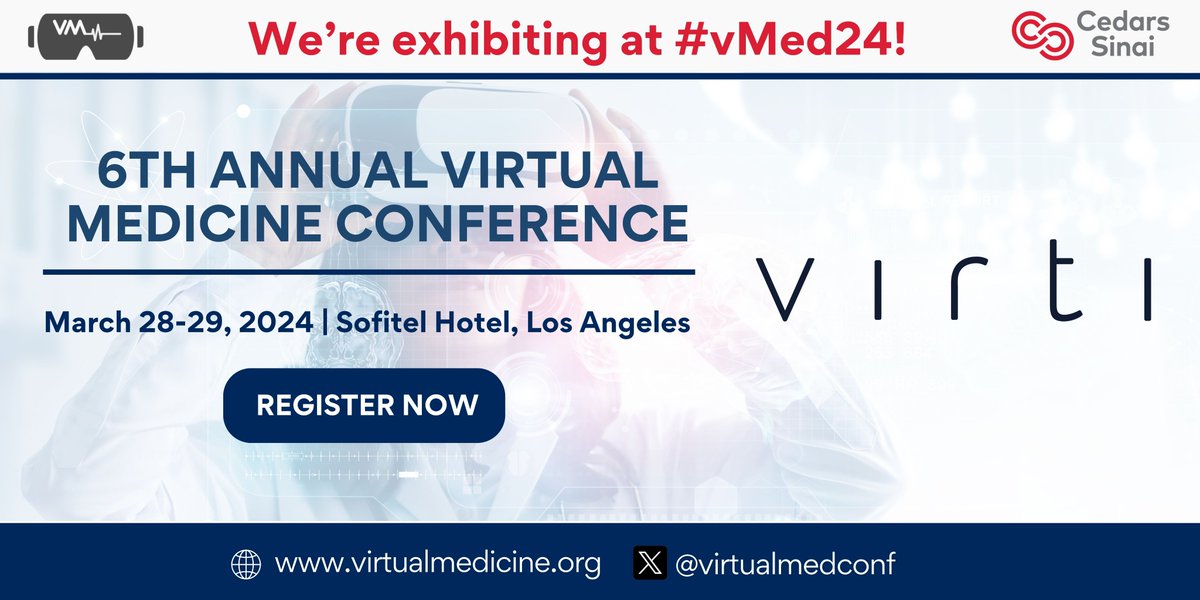 <a href="/virtilabs/">Virti</a> has been revolutionizing immersive simulation training. With no-code platform, people can easily create immersive simulations, including 360 Interactive Video and AI-Powered Virtual Human, enhances knowledge retention and learner confidence. Come to #vMed24 for a demo!