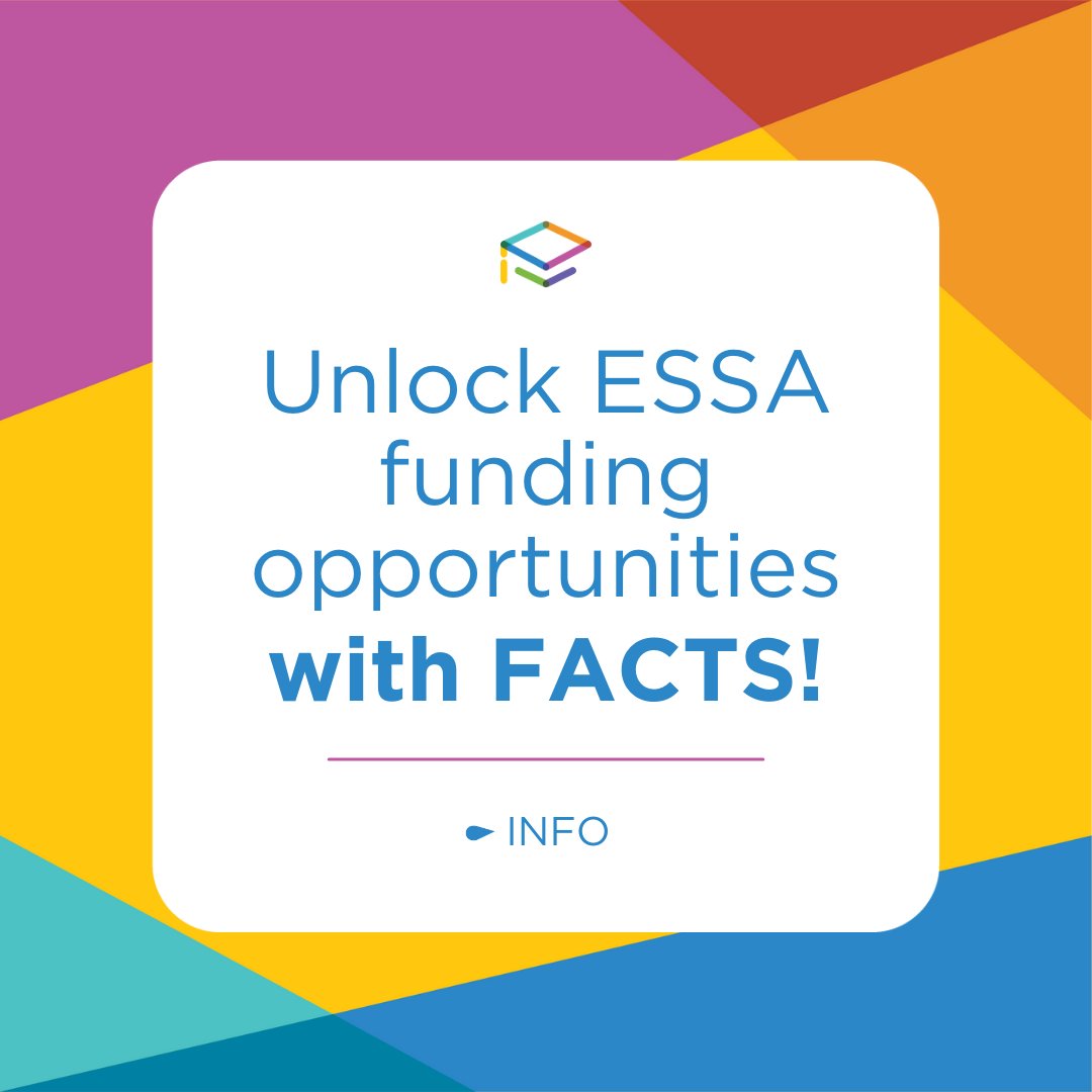 Unlock ESSA funding opportunities for your school with FACTS! We'll help you utilize funding for services like professional development, leadership coaching, summer school planning and more. 🗓️ Request your free consultation today: bit.ly/3P830db