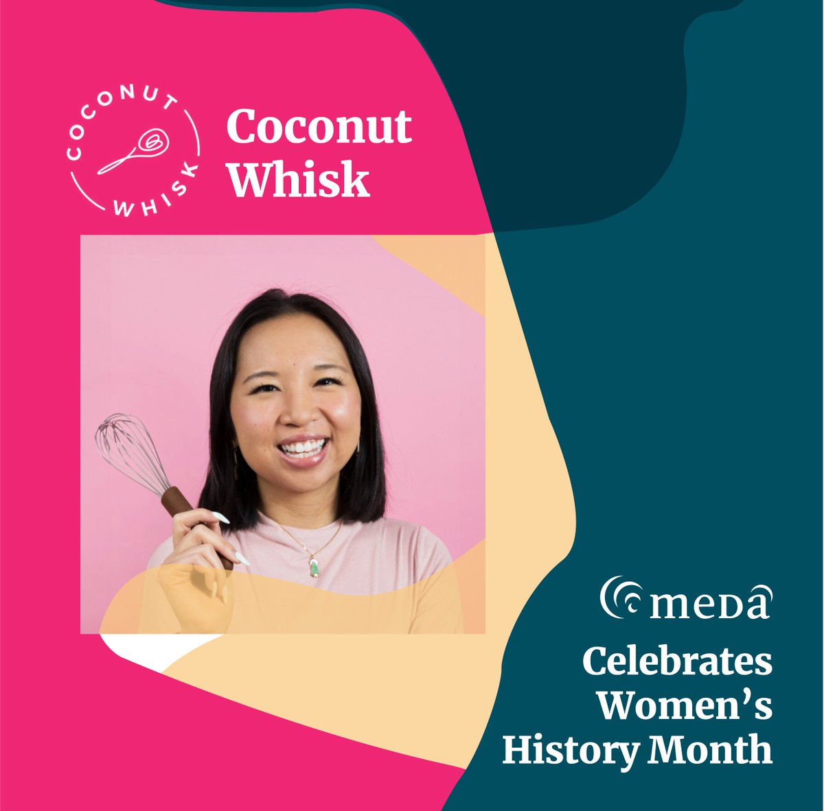 We are excited to highlight Bella Lam, Co-Founder of @coconutwhisk for Women's History Month. Coconut Whisk is a vegan and gluten-free baking mix company, by including Coconut Whisk products into your diet you are sure to elevate your breakfast and baking experience.
