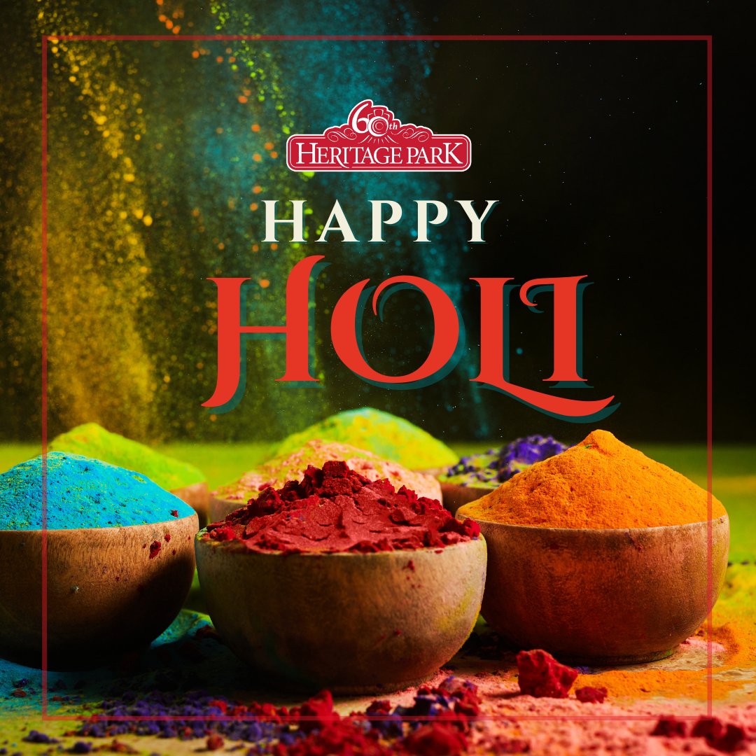 Happy Holi from all of us at Heritage Park! Also known as the Festival of Colours, Holi is a vibrant and joyous Hindu festival celebrated primarily in India and Nepal, marking the arrival of spring! To everyone planning on celebrating Holi today, have fun!